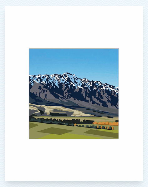 The Remarkables - Print Ira Mitchell 35 x 27.5cm (18 x 18cm) Pre-Matted Mini Print