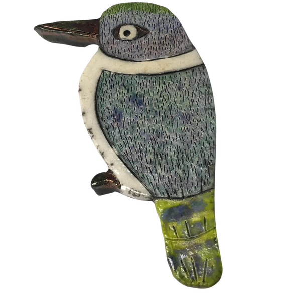 Ceramic Native Kingfisher Bird Ceramic Kezia Rose