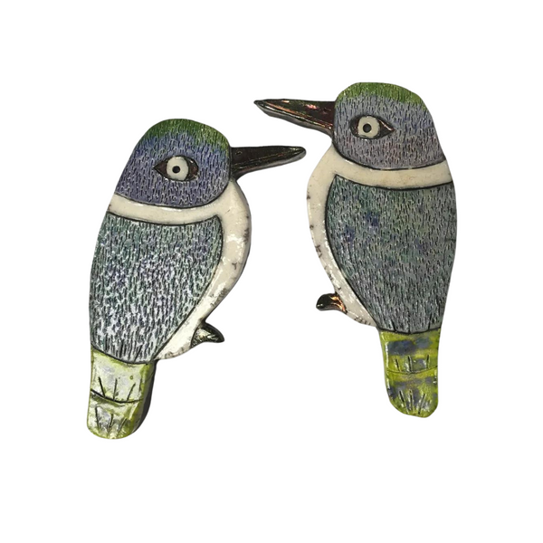 Ceramic Native Kingfisher Bird Ceramic Kezia Rose