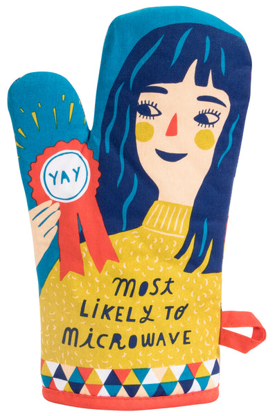 Most Likely To Microwave Oven Mitt Oven Mitt BlueQ
