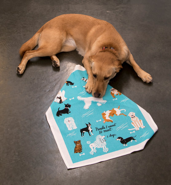 People I Want To Meet: Dogs - Tea Towel Tea Towel BlueQ