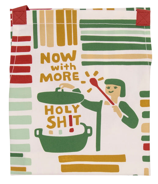 Now With More Holy Shit Apron Apron BlueQ