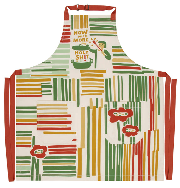 Now With More Holy Shit Apron Apron BlueQ