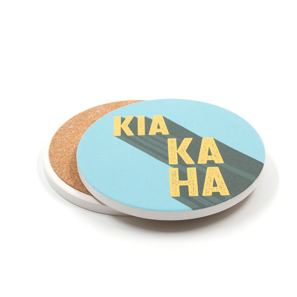Kia Kaha Ceramic Coaster Coasters 100% NZ