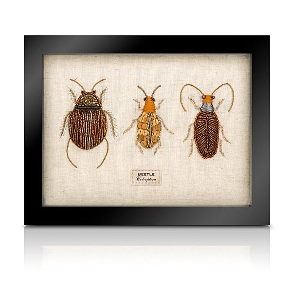 Beaded Trio from the Cabinet of Curiosity Beaded Beetles Sew Heart Felt