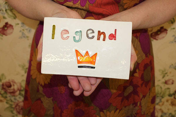 Legend Rectangle Ceramic Tle Wall Art M Ceramics