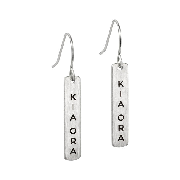 Kia Ora – Earrings Earrings Little Taonga Silver
