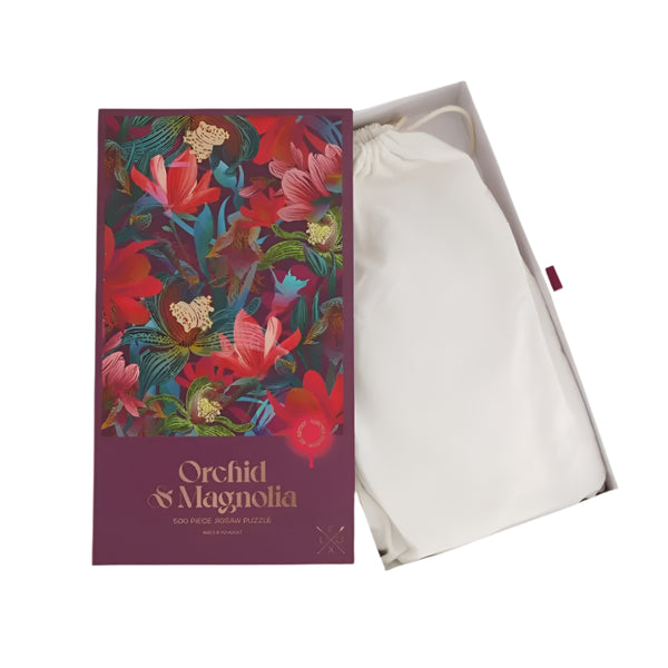Orchid & Magnolia 500 pce Puzzle by Flox Puzzle Flox
