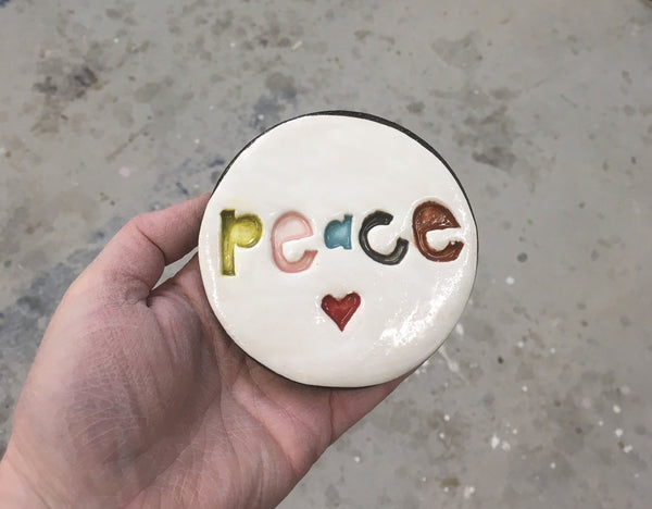 Disc- Peace Wall Art M Ceramics