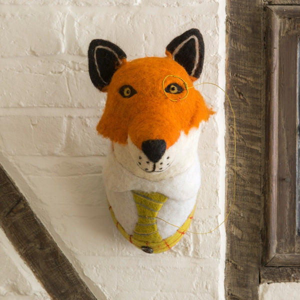 Sir Finlay Fox Head Wall Art Sew Heart Felt