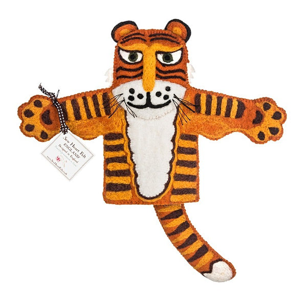 Raj the Tiger Hand Puppet Hand Puppet Sew Heart Felt