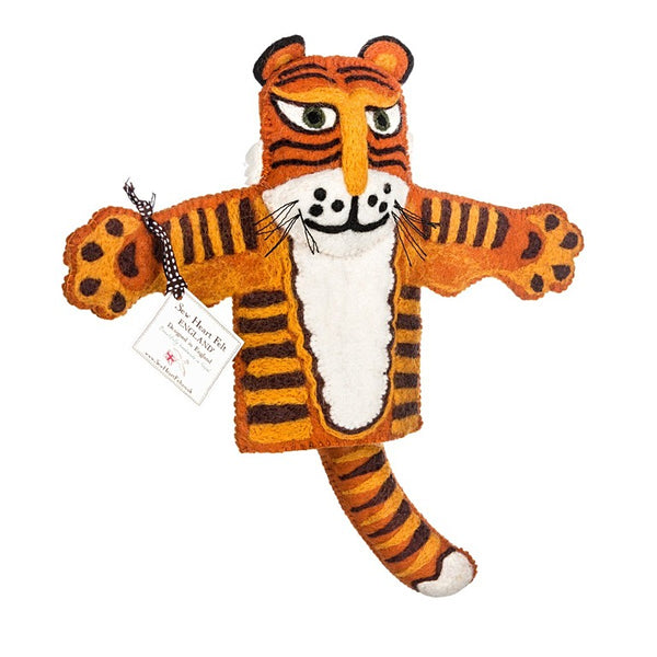 Raj the Tiger Hand Puppet Hand Puppet Sew Heart Felt
