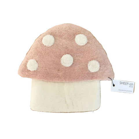 Toadstool Felted Woollen Purse - Blush Purse Sheepish