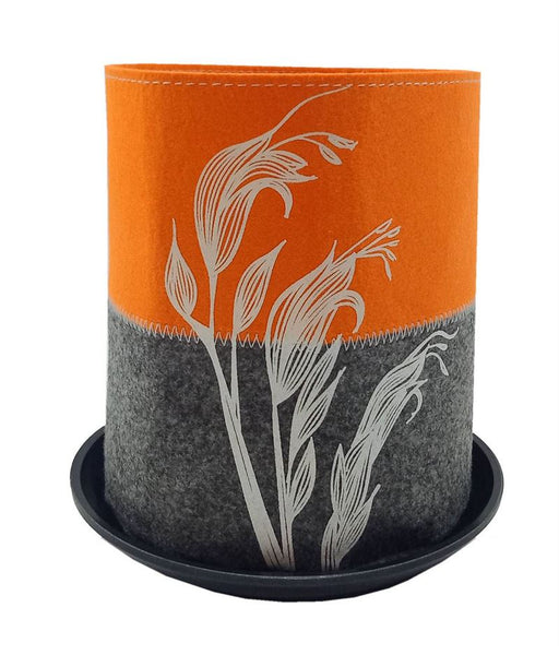 Harakeke Flower on Orange Grow Bag Bag Jo Luping