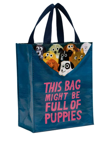 Bag Full of Puppies - Handy Tote Bag BlueQ