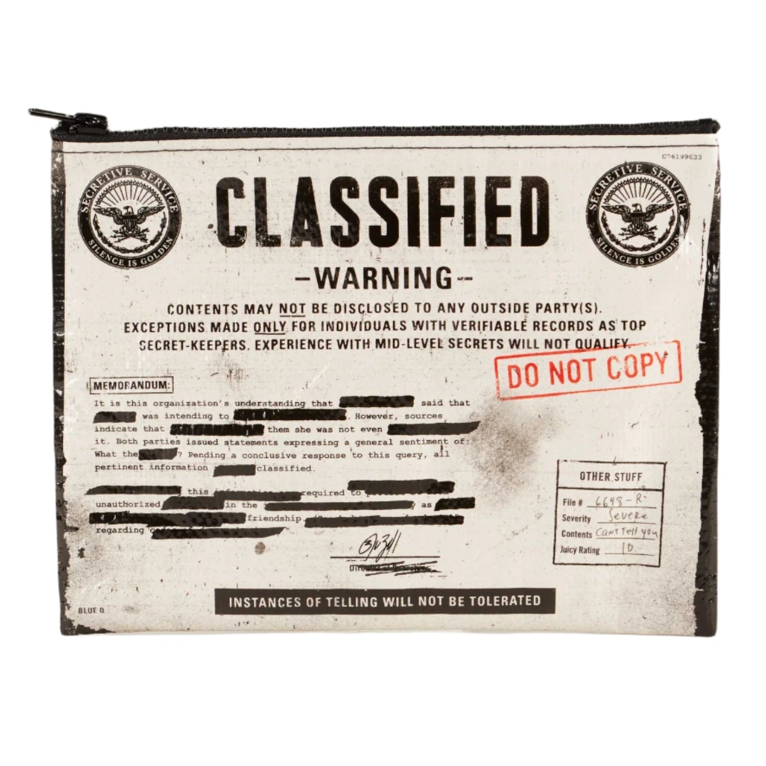 Classified- Zipper Pouch Zipper Pouch BlueQ
