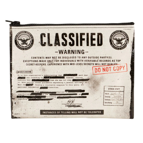 Classified- Zipper Pouch Zipper Pouch BlueQ