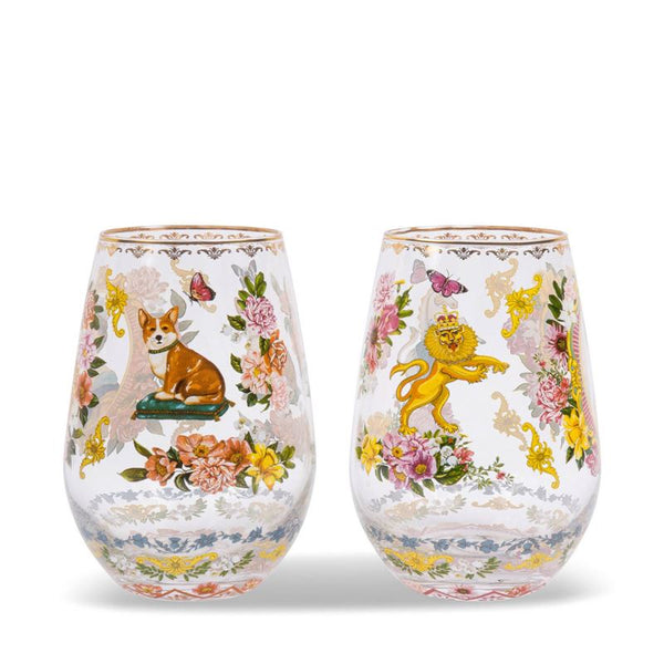 The Queen Glass Tumbler Set