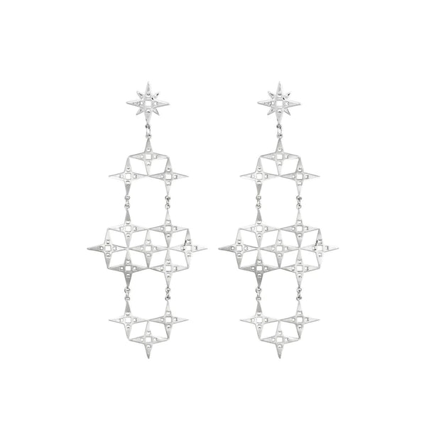 The North Star Earrings | Gold and Platinum