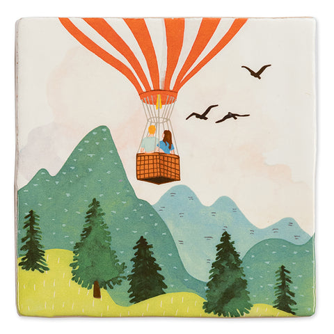 Up In The Air With You Ceramic Tile