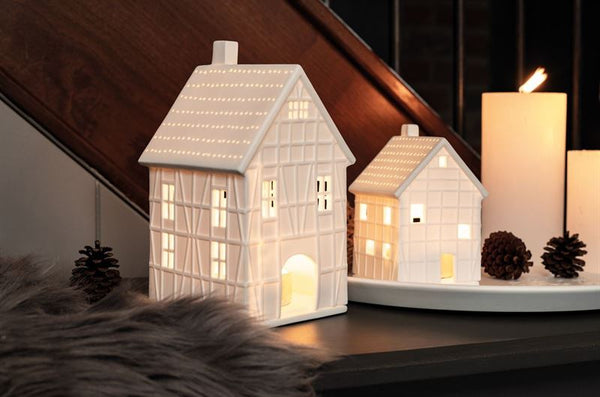 Large House - Porcelain Tealight House