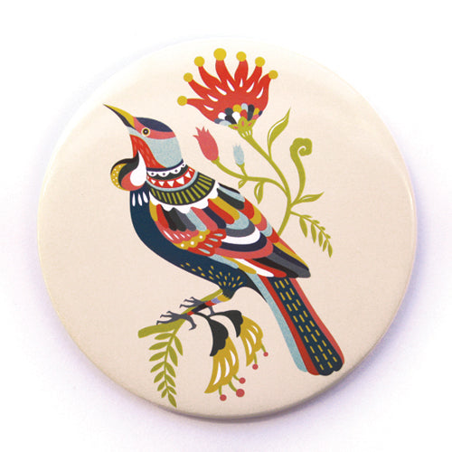 Pocket Mirror - Colourful Tui Cosmetic Mirror Tofutree