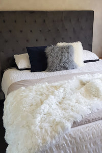 Suri Alpaca Bed Runner Bed Runner Fibre By Auskin White