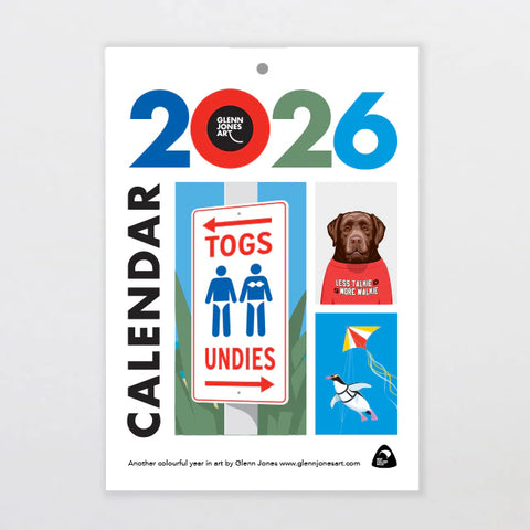 Glen Jones 2026 Wall Calendar