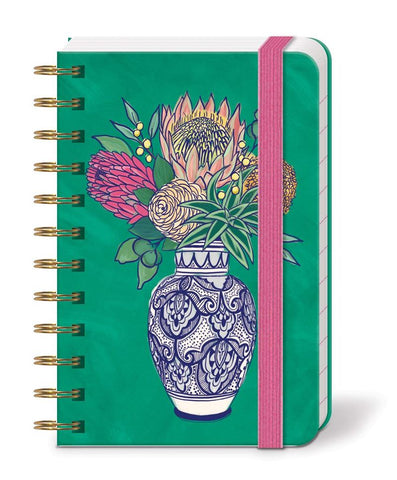 Palms Villa Vase Spiral Pocket Notebook