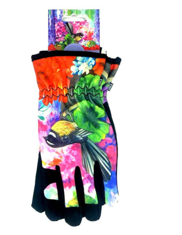 Gardening Gloves - Fantail and Flowers