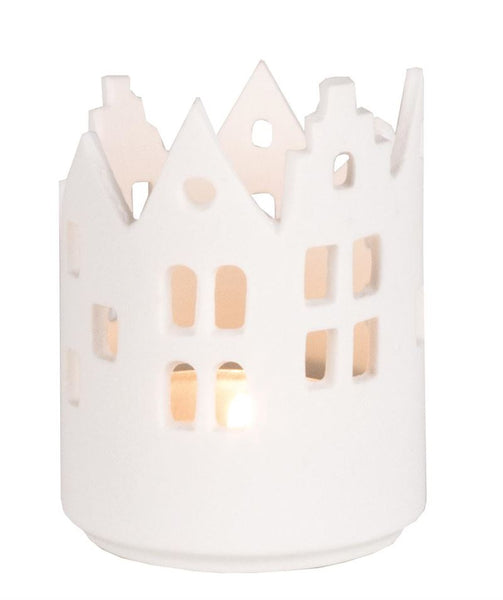 Inner Courtyard - Christmas Porcelain Tealight Holder