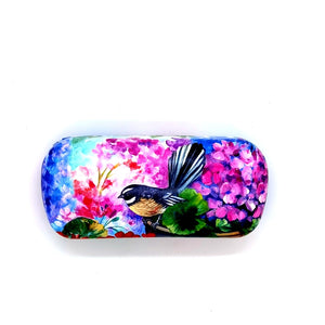 Sunglasses Case - Fantail in Flowers
