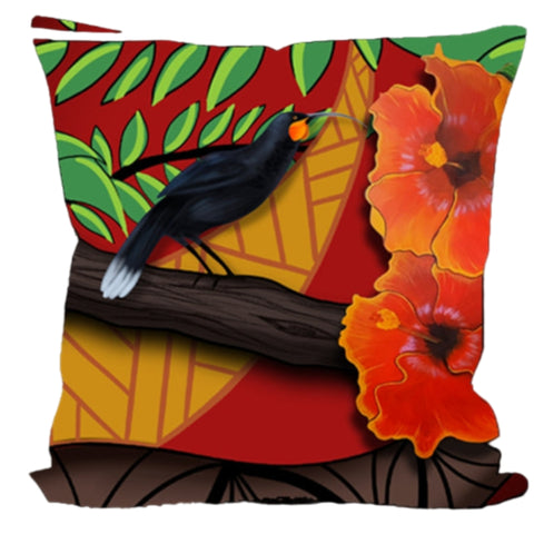 Cushion Cover - Huia Birds