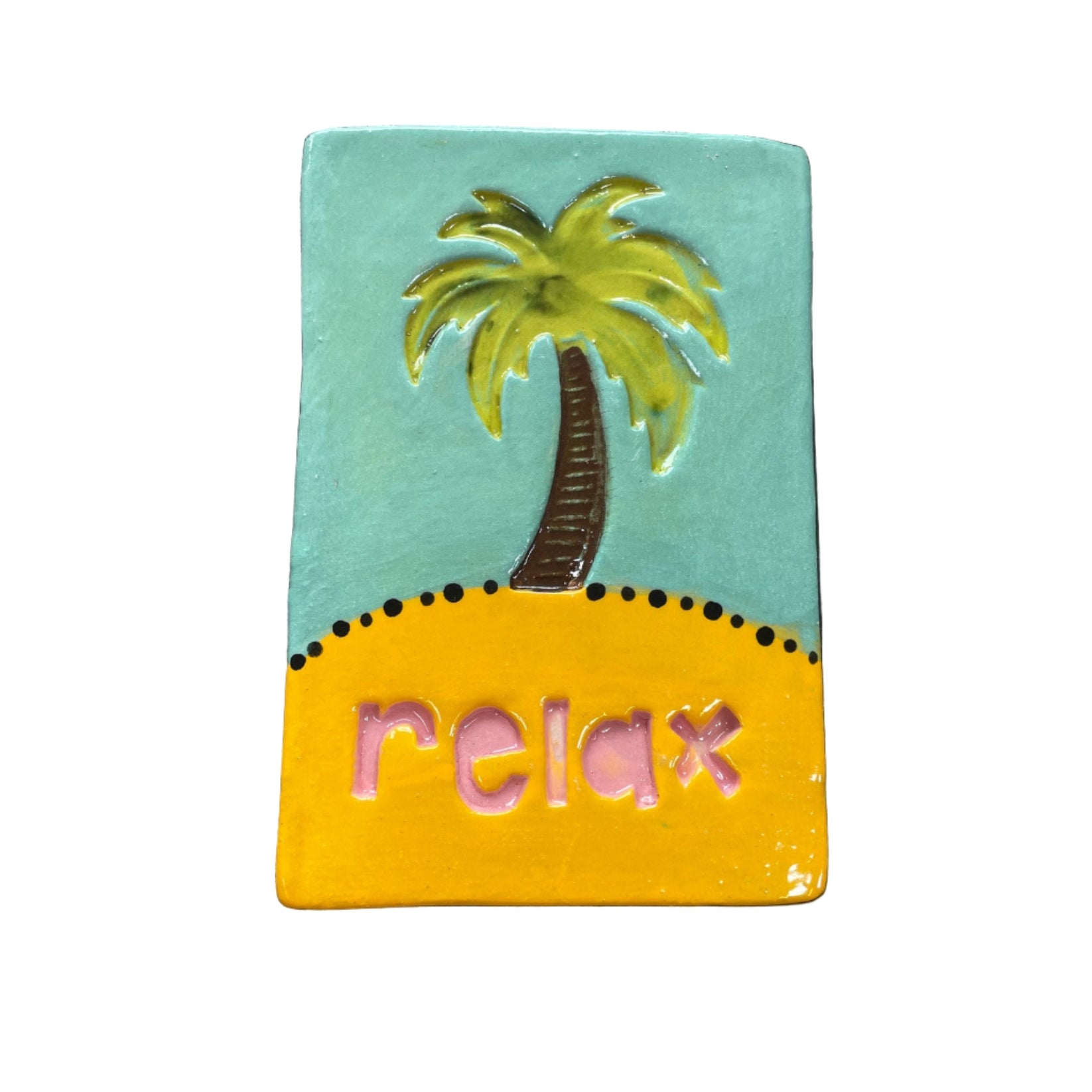 Relax Rectangle Tile Wall Art M Ceramics
