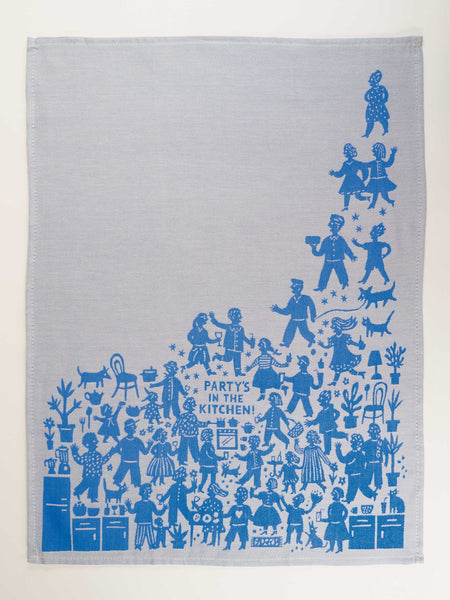 Party In The Kitchen Tea Towel Tea Towel BlueQ