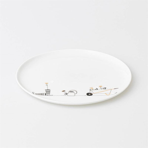 Garden Gift Round Plate Wall Plate Räder