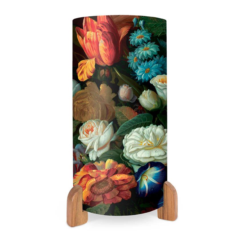 Vintage Flowers Table Lamp Light 100% NZ