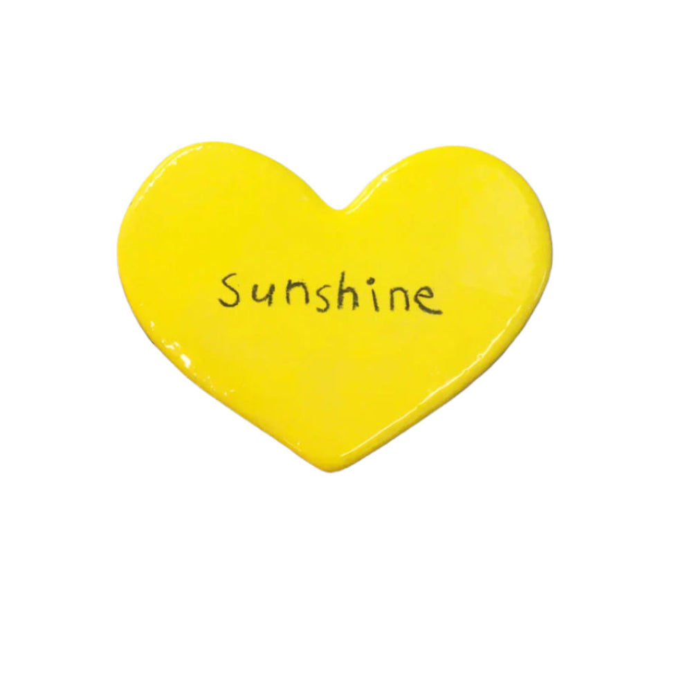 Sunshine Ceramic Heart Tile