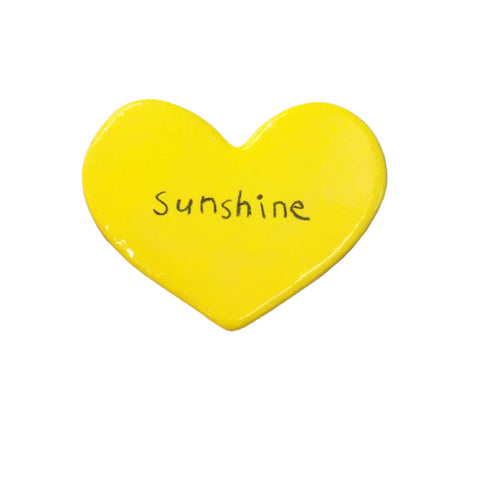 Sunshine Ceramic Heart Tile