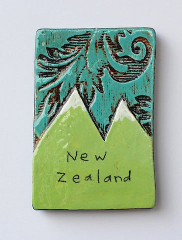 NZ Mountains Ceramic Tile