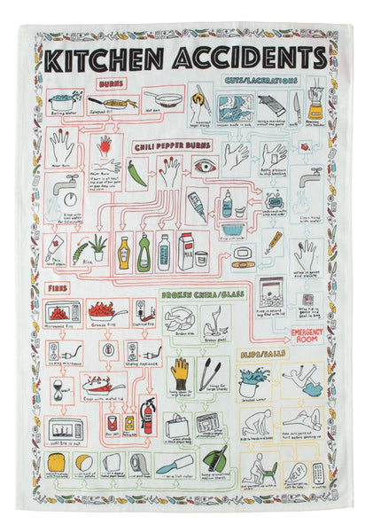 Kitchen Accidents Tea Towel