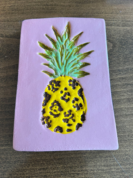 Pineapple Ceramic Tile Wall Art M Ceramics