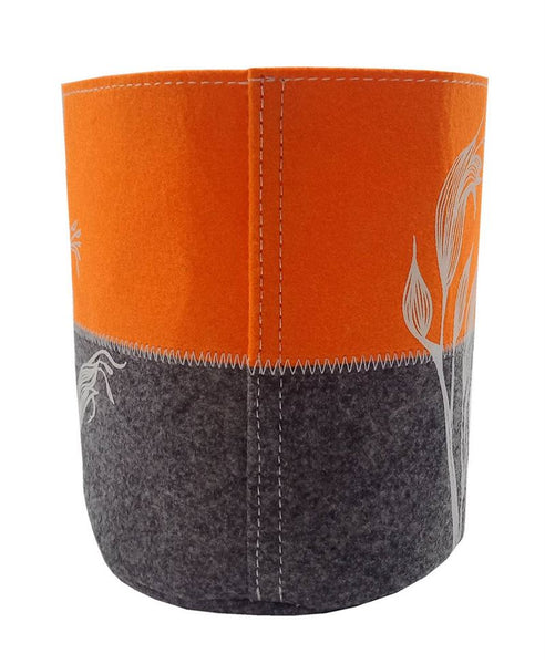 Harakeke Flower on Orange Grow Bag Bag Jo Luping