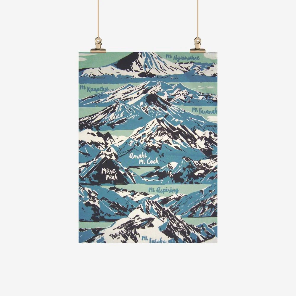 Mountains Tea Towel