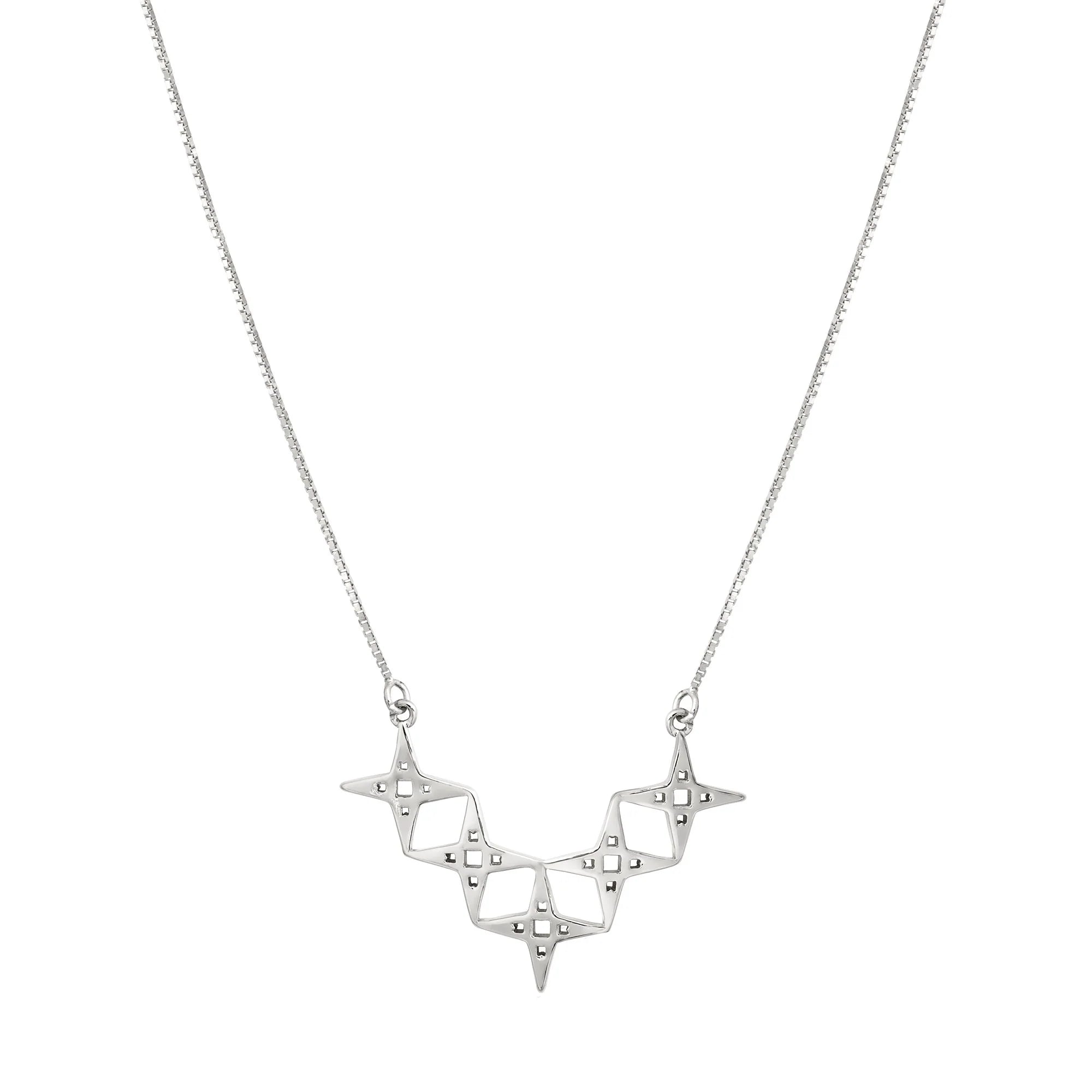 Alignment Necklace | Platinum