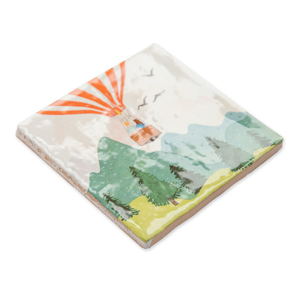 Up In The Air With You Ceramic Tile