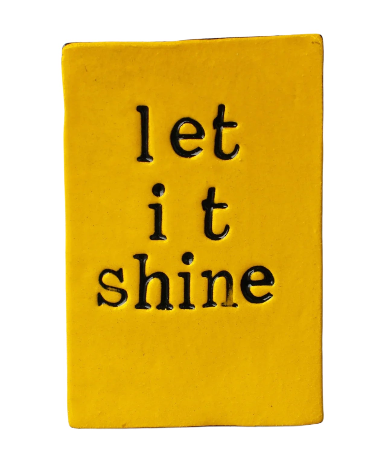 Let It Shine Ceramic Tile Wall Art M Ceramics