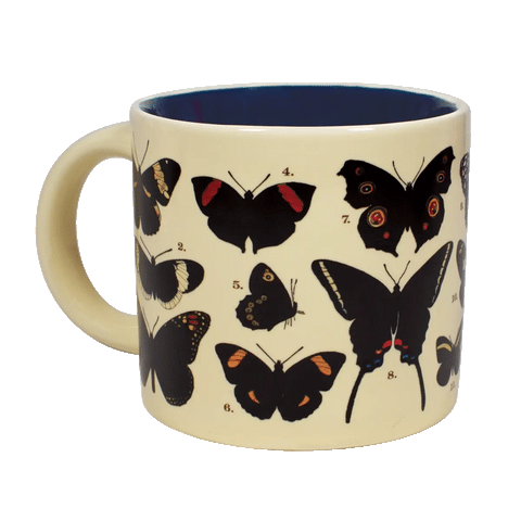 Butterflies - Disappearing Mug Heat Reactive Mug The Unemployed Philosophers Guild