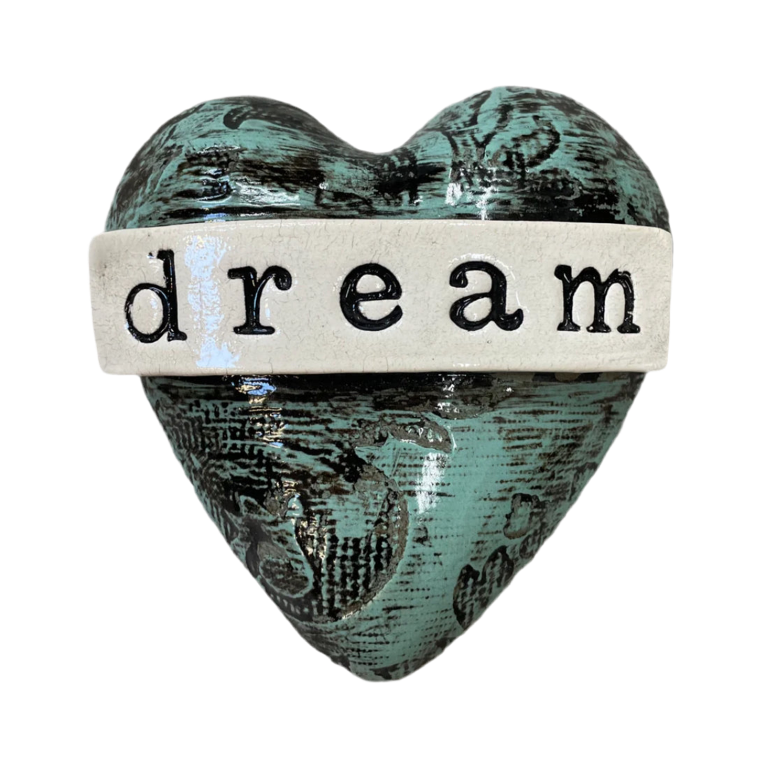 Dream Ceramic Puff Heart Wall Art M Ceramics