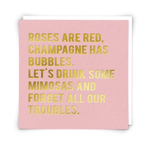 Card -Mimosas Greeting Card Redback Cards